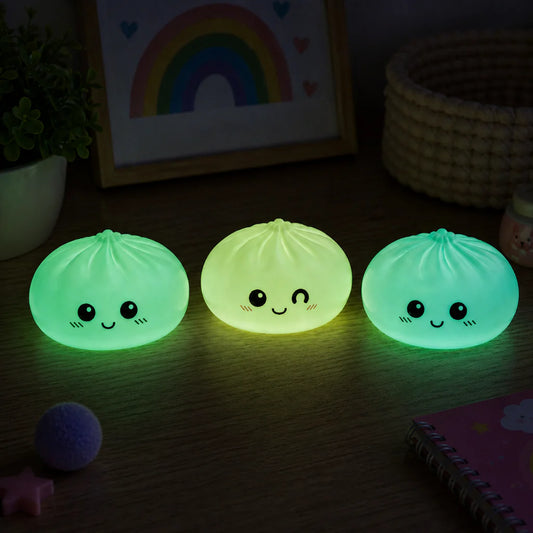 Dumpling Squishy Toys (Mystery Color) + Glow In The Dark