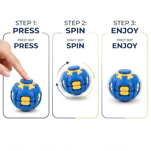 Push To Spin Fidget (3d Printed Fidget)