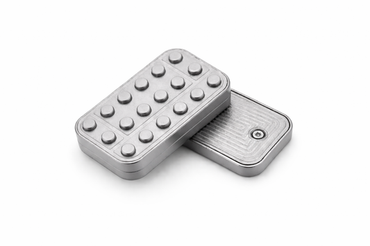 Metal Silver fidget sliders