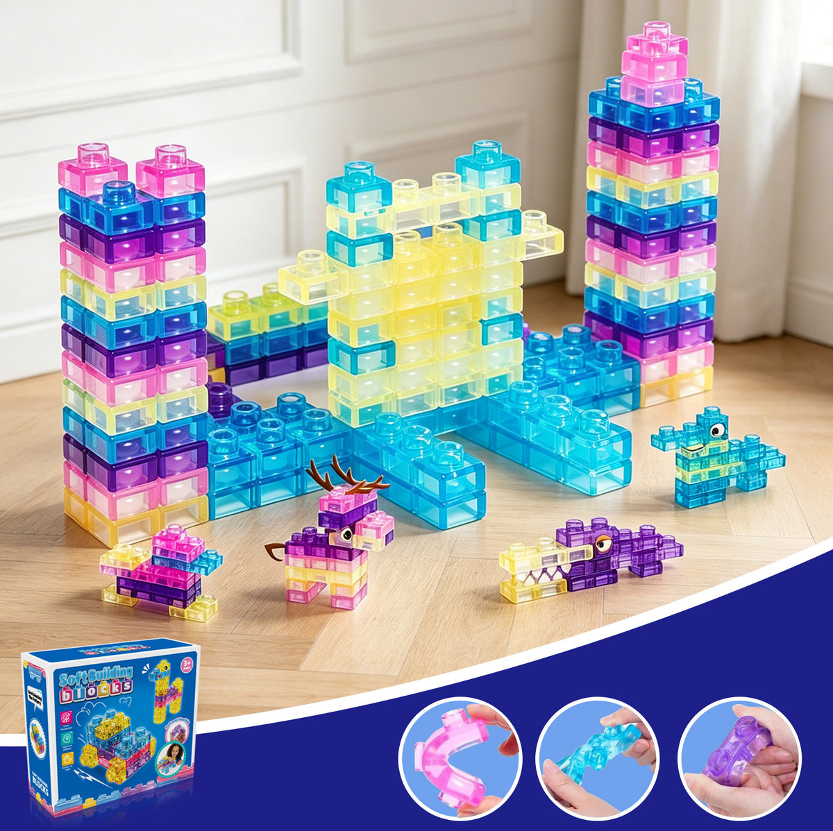 Lego Squishy (Gummy Block) - 40 Pcs