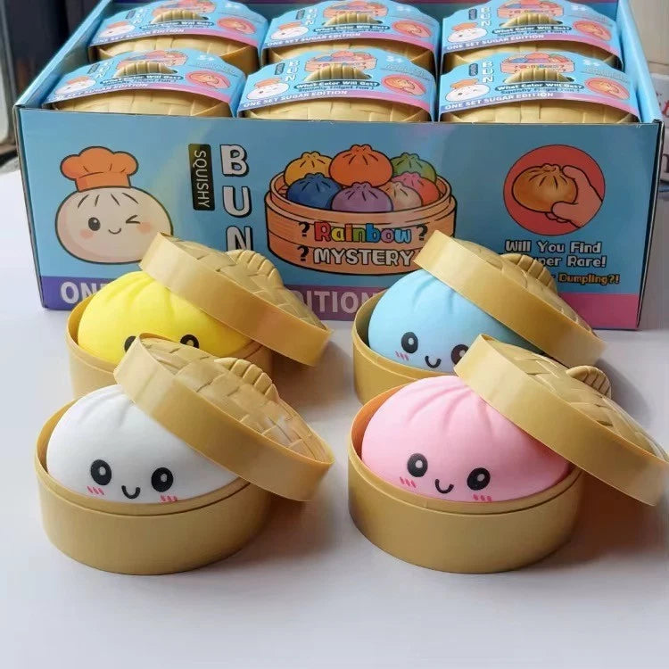 Dumpling Squishy Toys (Mystery Color) + Glow In The Dark